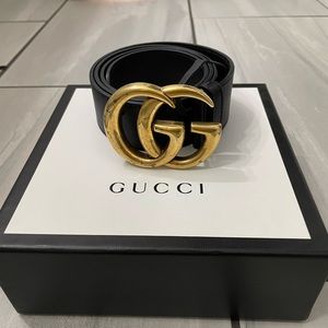 Gucci Marmot Leather Belt